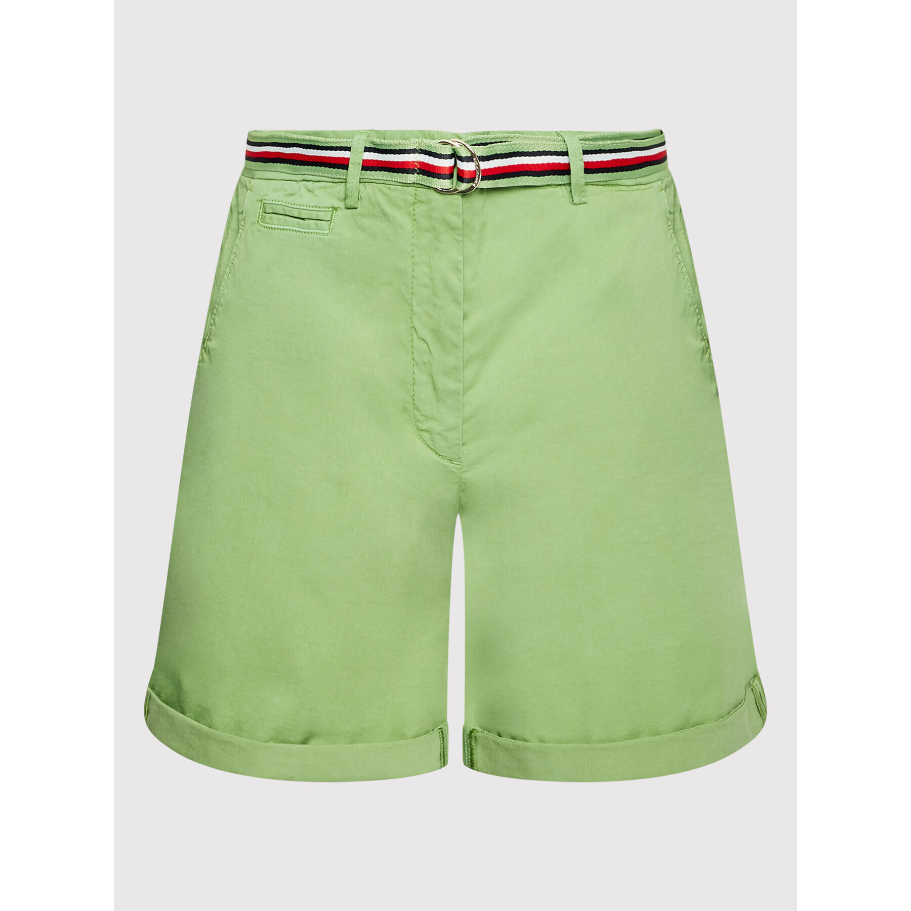 Tommy Hilfiger Pantalon scurți din material WW0WW30482 Verde Regular Fit - Pled.ro