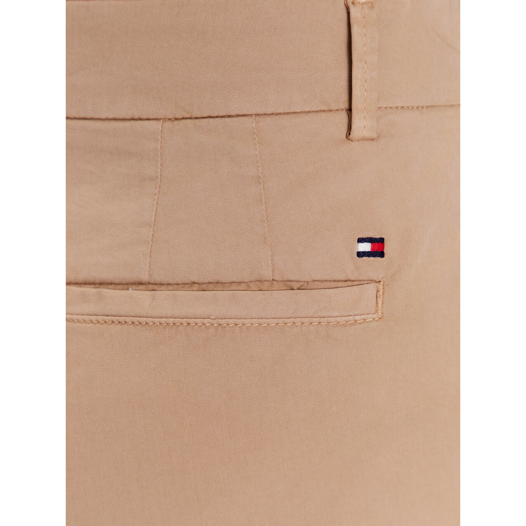 Tommy Hilfiger Pantalon scurți din material WW0WW37772 Bej Regular Fit - Pled.ro