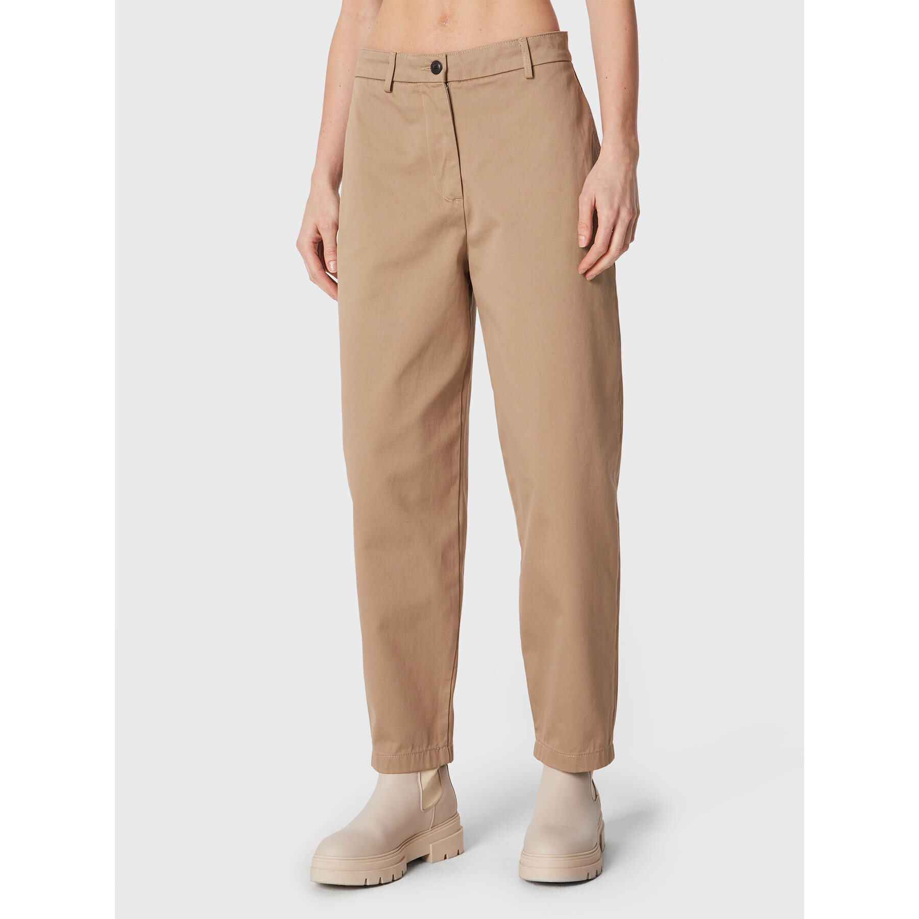 Tommy Hilfiger Pantaloni chino Balloon WW0WW37087 Bej Relaxed Fit - Pled.ro