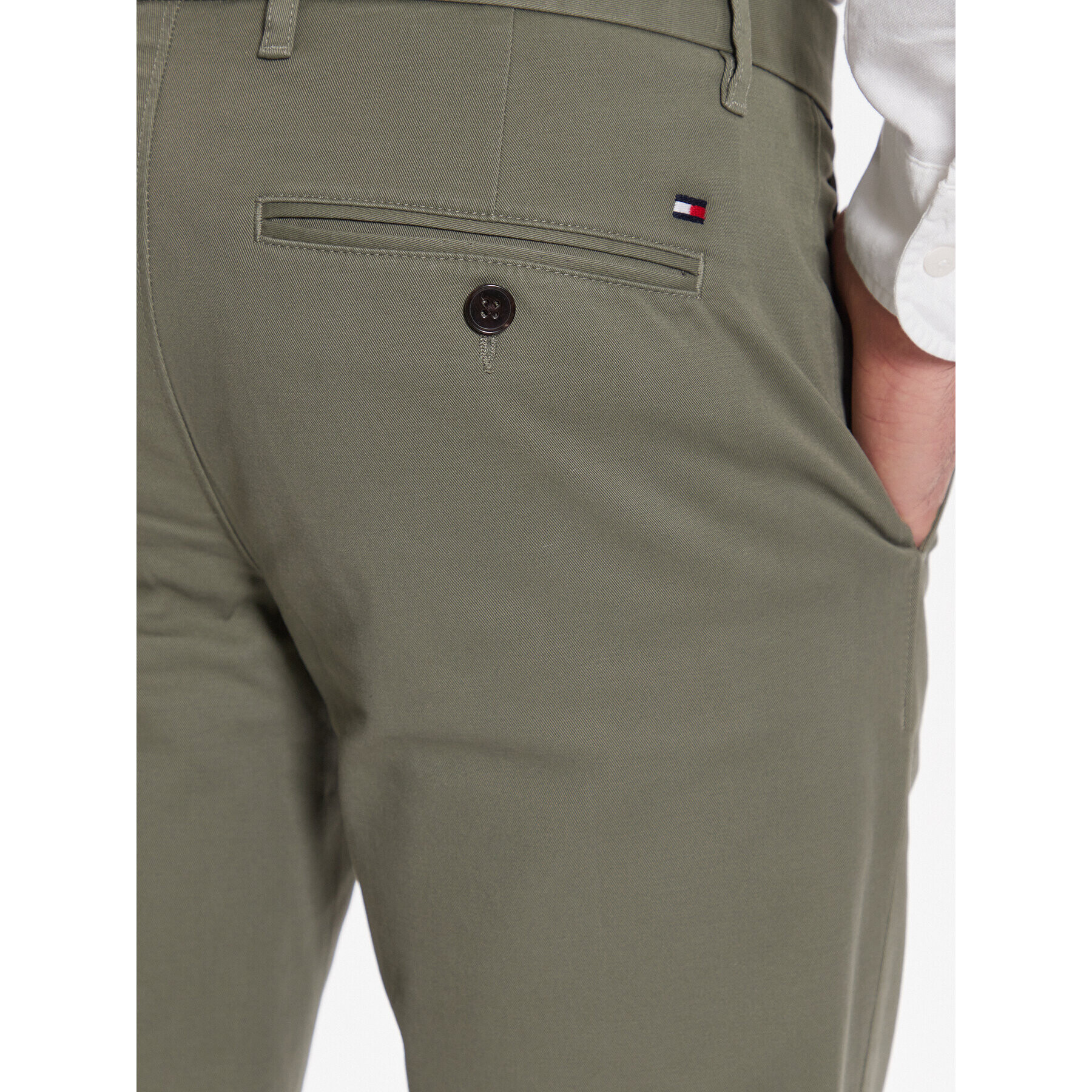 Tommy Hilfiger Pantaloni chino Bleecker 1985 MW0MW26619 Verde Slim Fit - Pled.ro