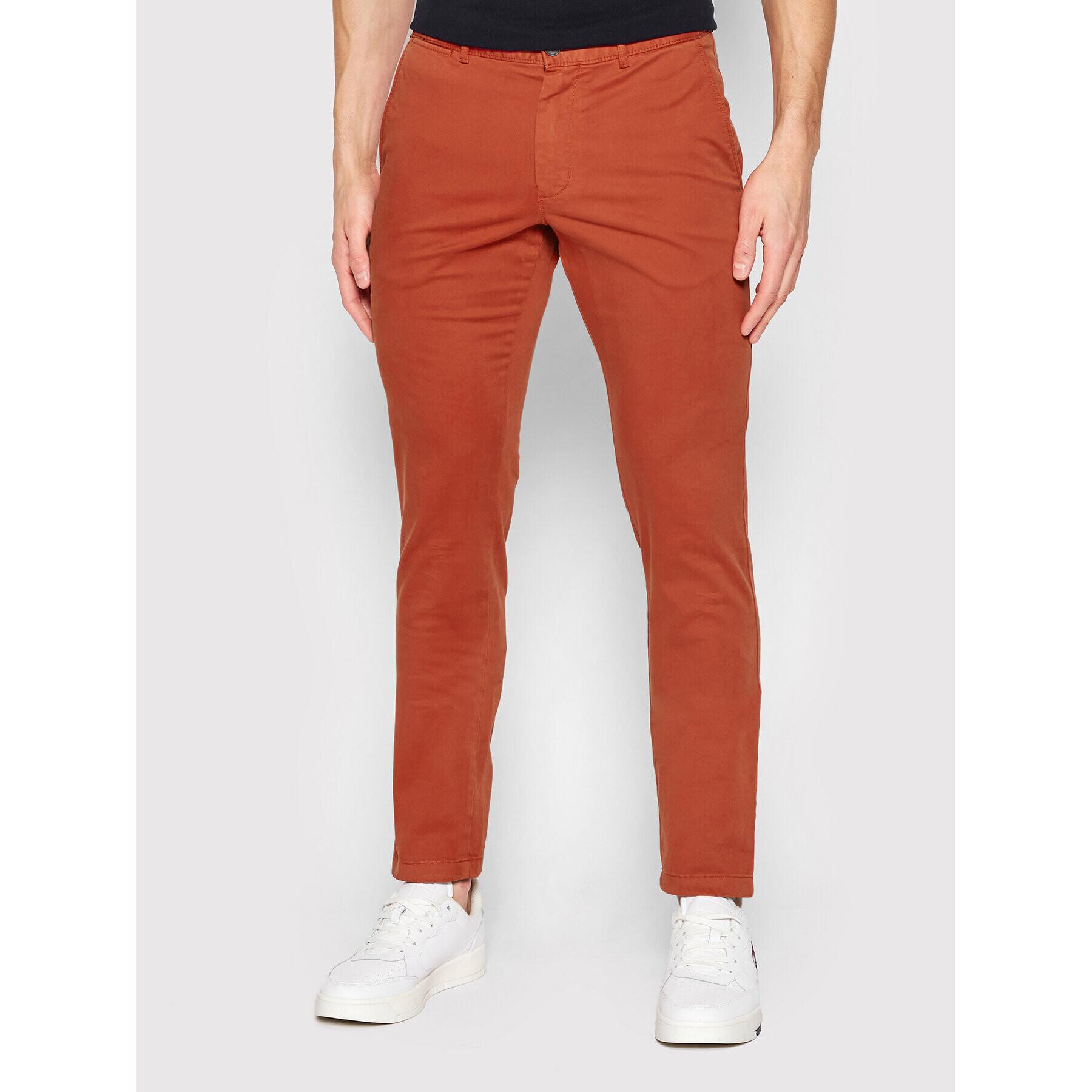 Tommy Hilfiger Pantaloni chino Bleecker MW0MW13846 Roșu Slim Fit - Pled.ro