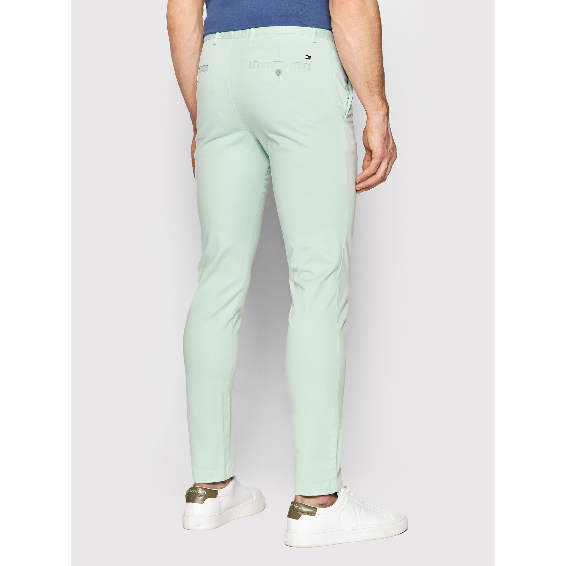 Tommy Hilfiger Pantaloni chino Bleecker MW0MW13846 Verde Slim Fit - Pled.ro