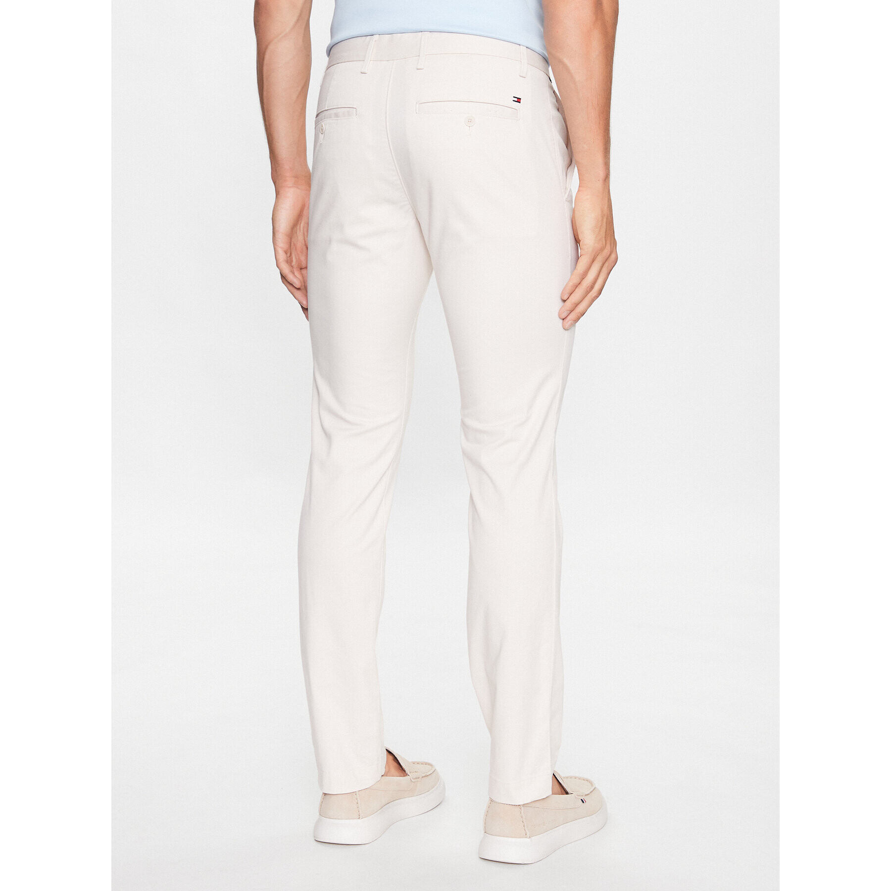 Tommy Hilfiger Pantaloni chino Bleecker MW0MW26619 Écru Slim Fit - Pled.ro