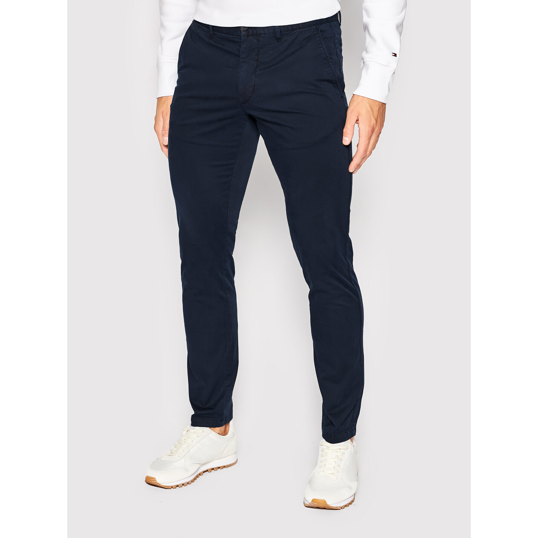 Tommy Hilfiger Pantaloni chino Bleecker MW0MW26839 Bleumarin Slim Fit - Pled.ro