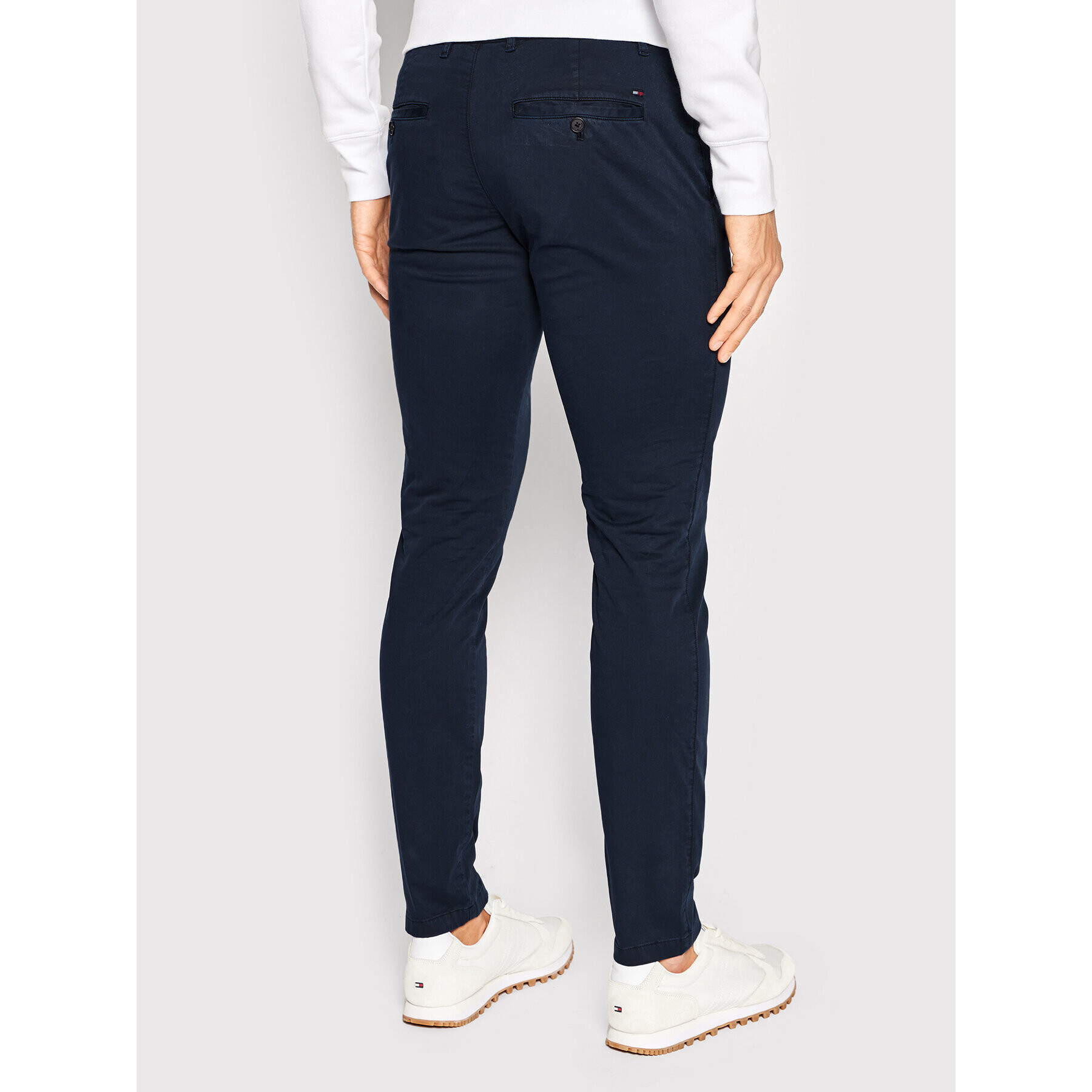 Tommy Hilfiger Pantaloni chino Bleecker MW0MW26839 Bleumarin Slim Fit - Pled.ro