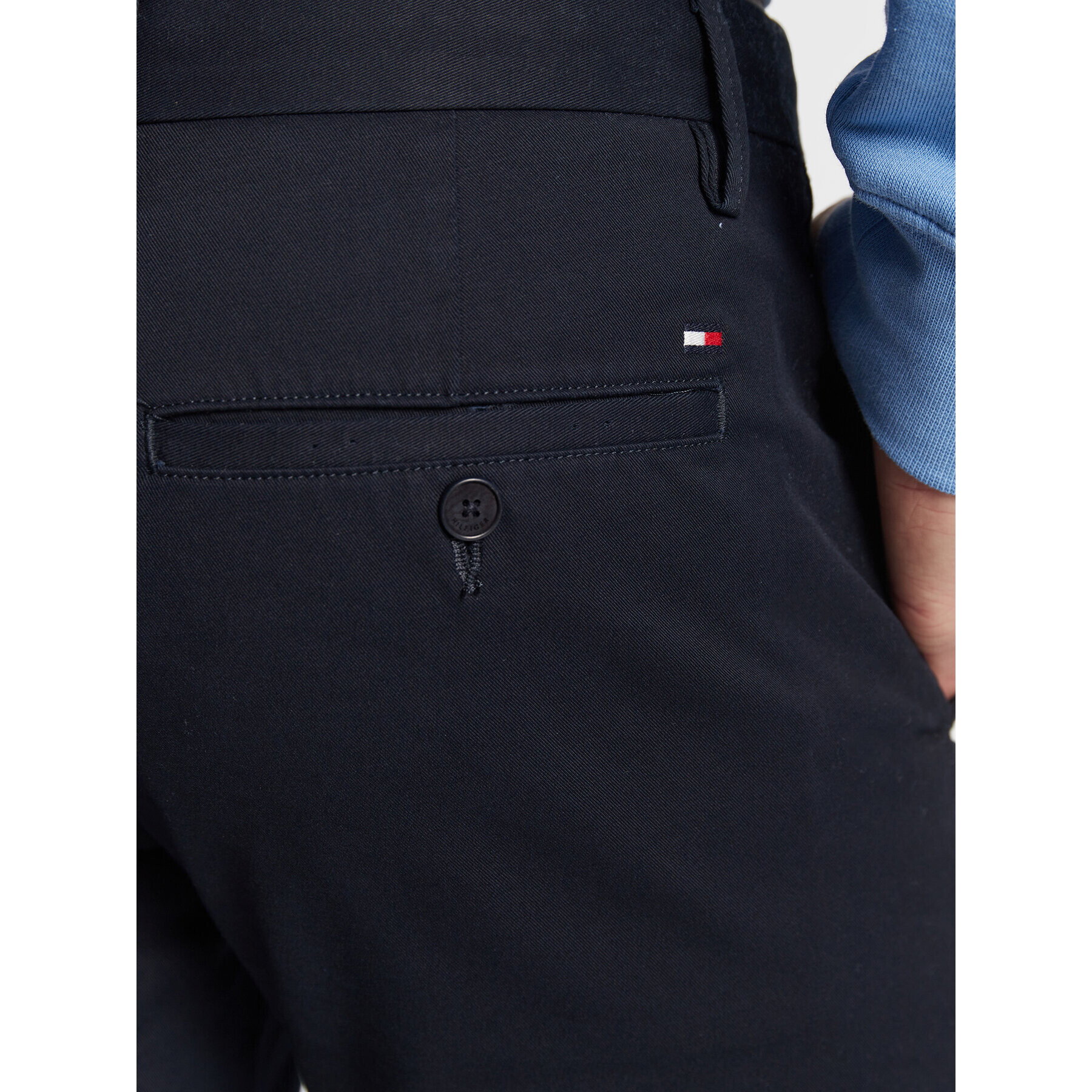 Tommy Hilfiger Pantaloni chino Core Bleecker MW0MW28883 Bleumarin Slim Fit - Pled.ro