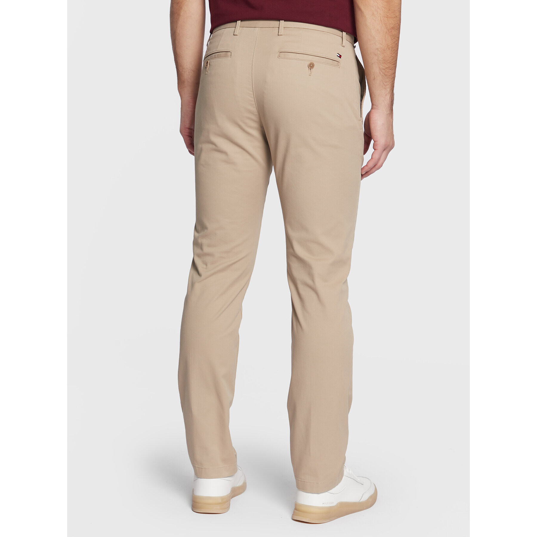 Tommy Hilfiger Pantaloni chino Core Denton MW0MW28884 Bej Straight Fit - Pled.ro