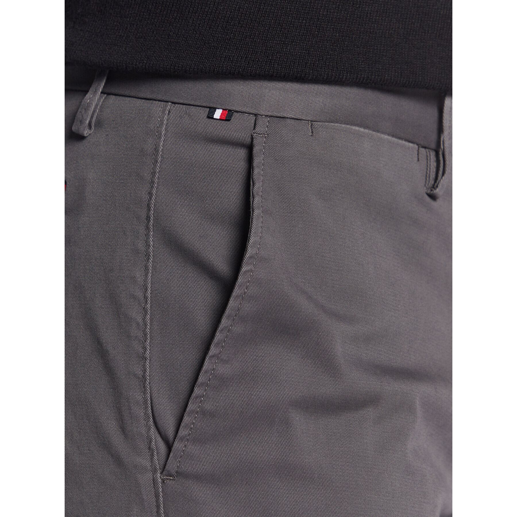 Tommy Hilfiger Pantaloni chino Core Denton MW0MW28884 Gri Straight Fit - Pled.ro