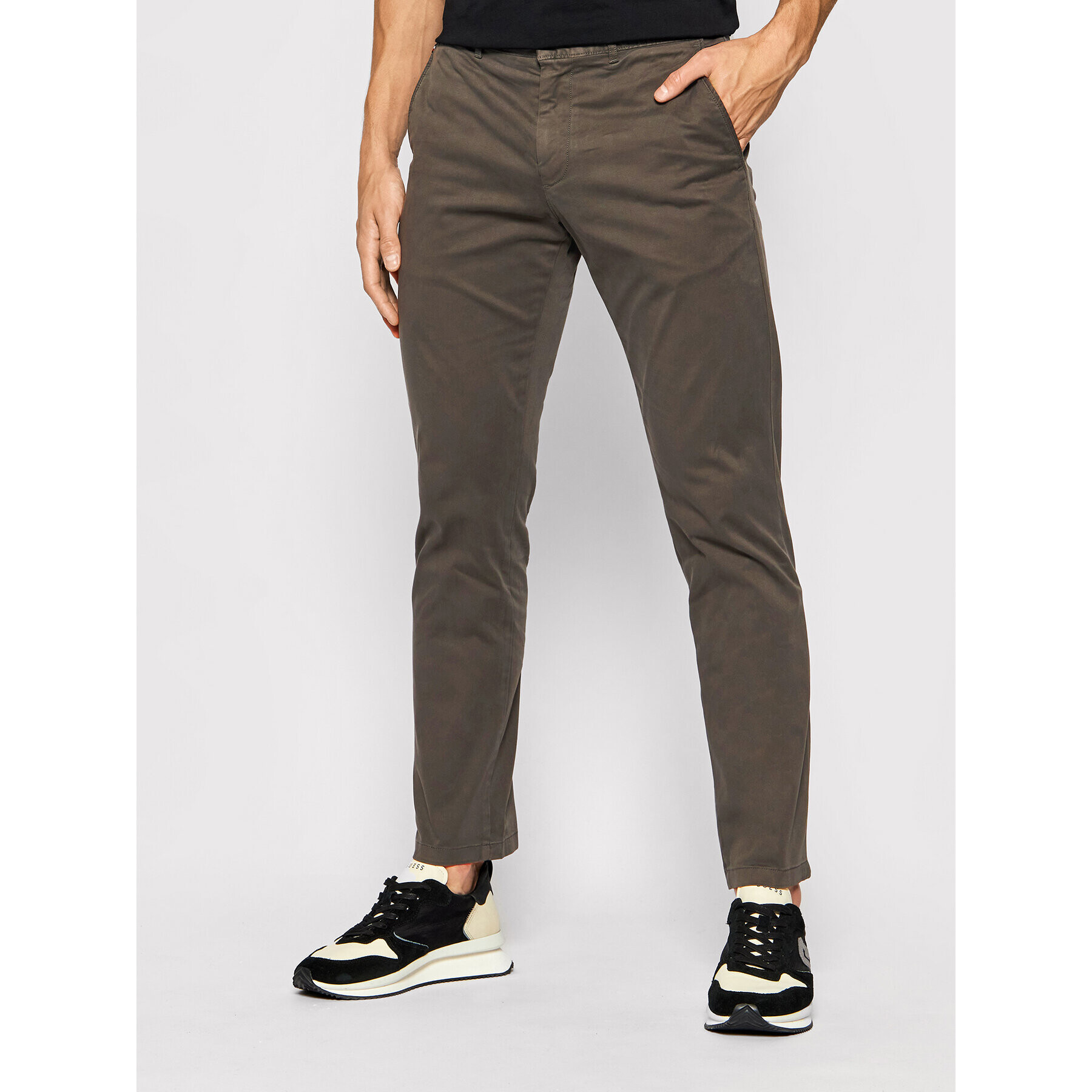 Tommy Hilfiger Pantaloni chino Denton MW0MW08644 Gri Regular Fit - Pled.ro