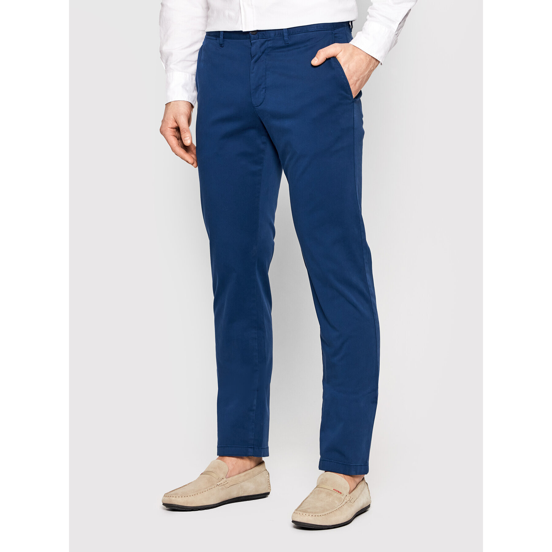 Tommy Hilfiger Pantaloni chino Denton MW0MW13845 Bleumarin Straight Fit - Pled.ro