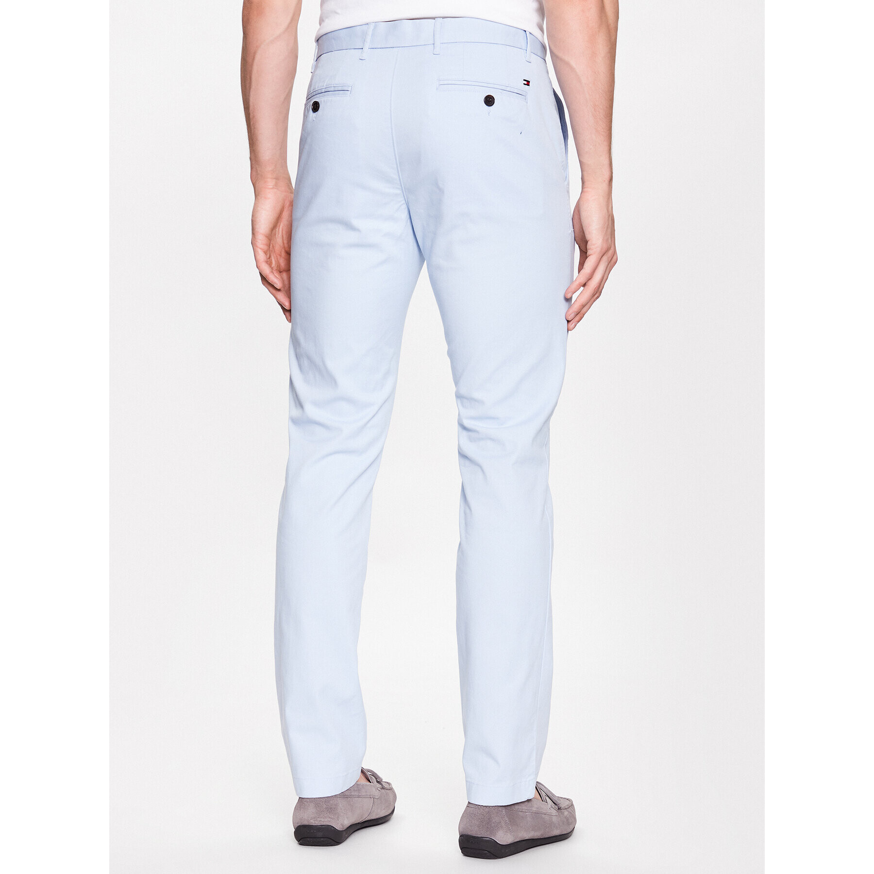 Tommy Hilfiger Pantaloni chino Denton MW0MW25964 Albastru Regular Fit - Pled.ro