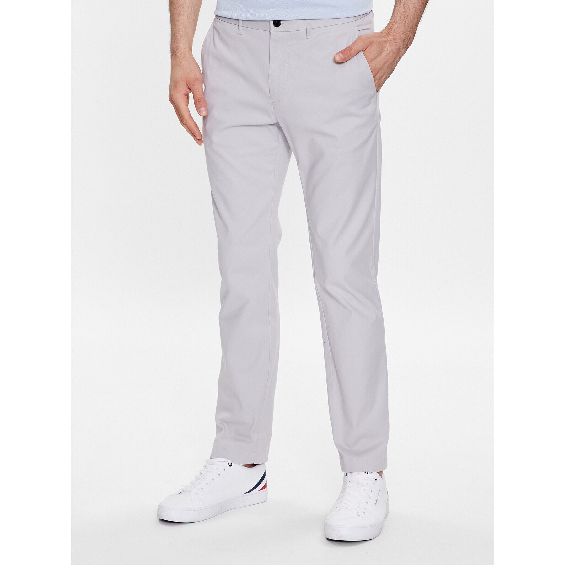 Tommy Hilfiger Pantaloni chino Denton MW0MW25964 Gri Regular Fit - Pled.ro