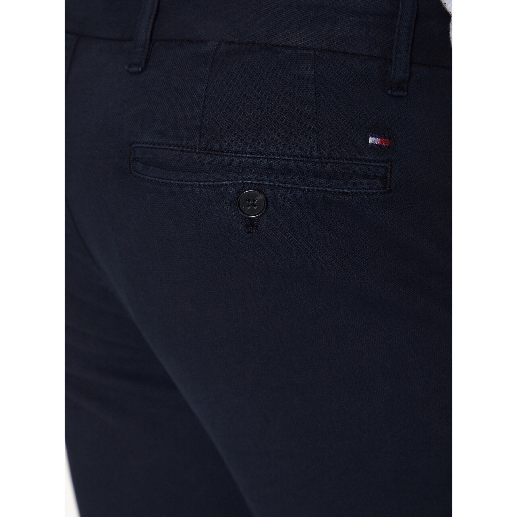 Tommy Hilfiger Pantaloni chino Denton Structure MW0MW31142 Bleumarin Straight Fit - Pled.ro