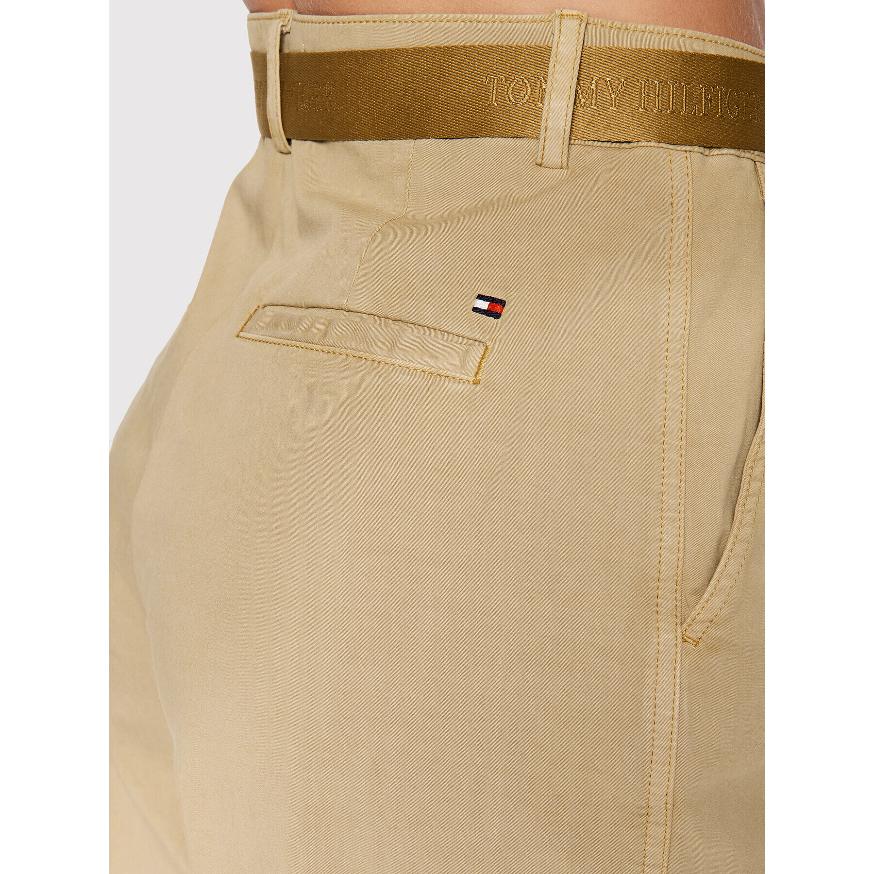 Tommy Hilfiger Pantaloni chino WW0WW32339 Bej Tapered Fit - Pled.ro