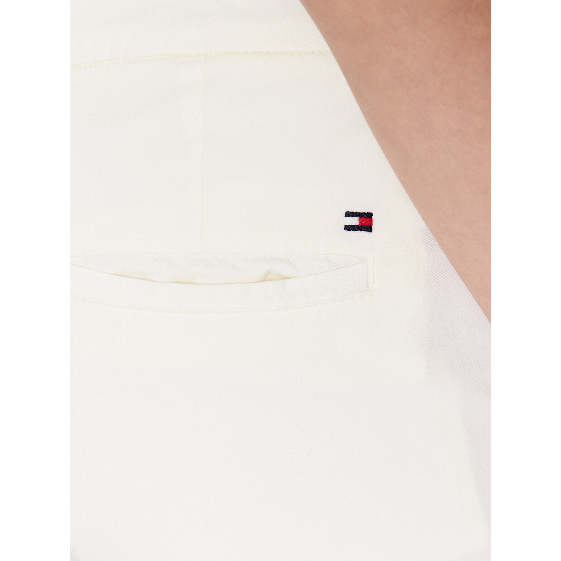 Tommy Hilfiger Pantaloni chino WW0WW37763 Écru Slim Fit - Pled.ro