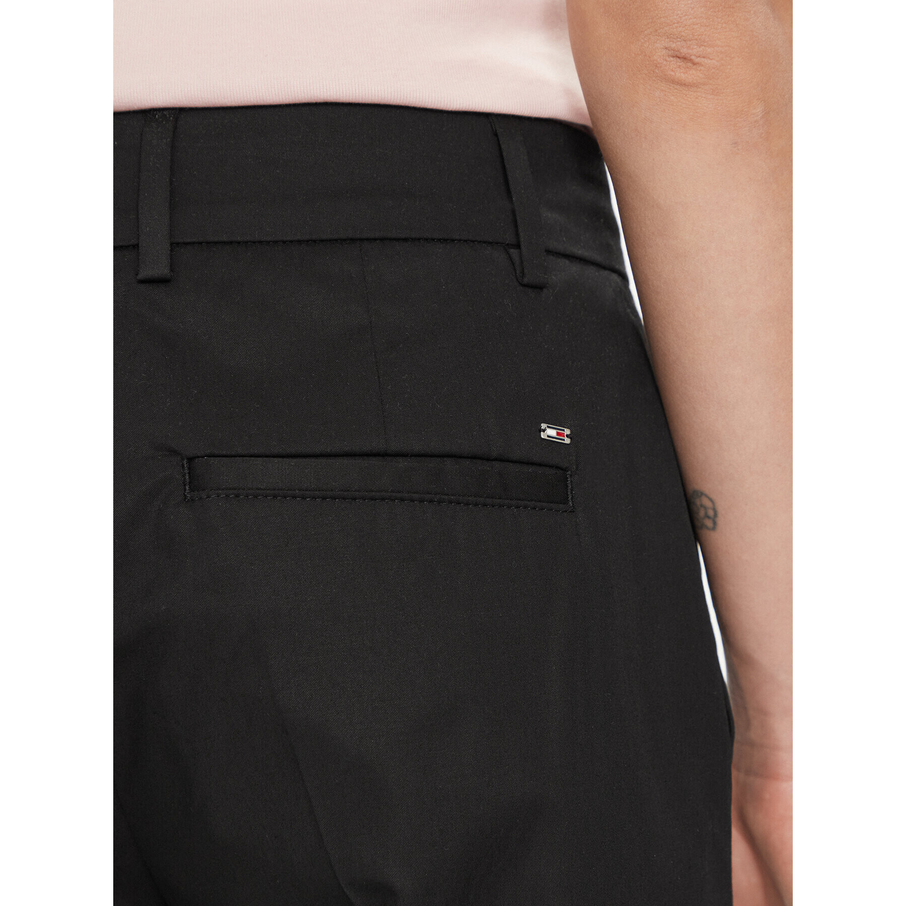 Tommy Hilfiger Pantaloni chino WW0WW40504 Negru Straight Fit - Pled.ro