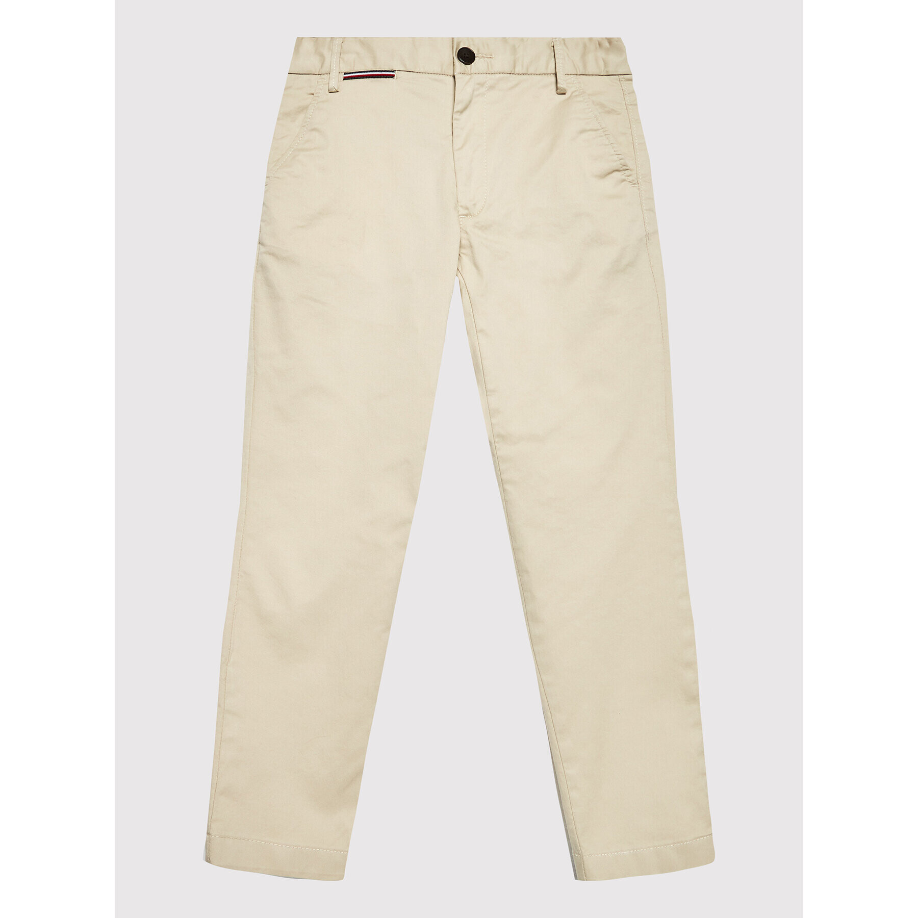 Tommy Hilfiger Pantaloni din material 1985 Chino KB0KB07392 Bej Slim Fit - Pled.ro