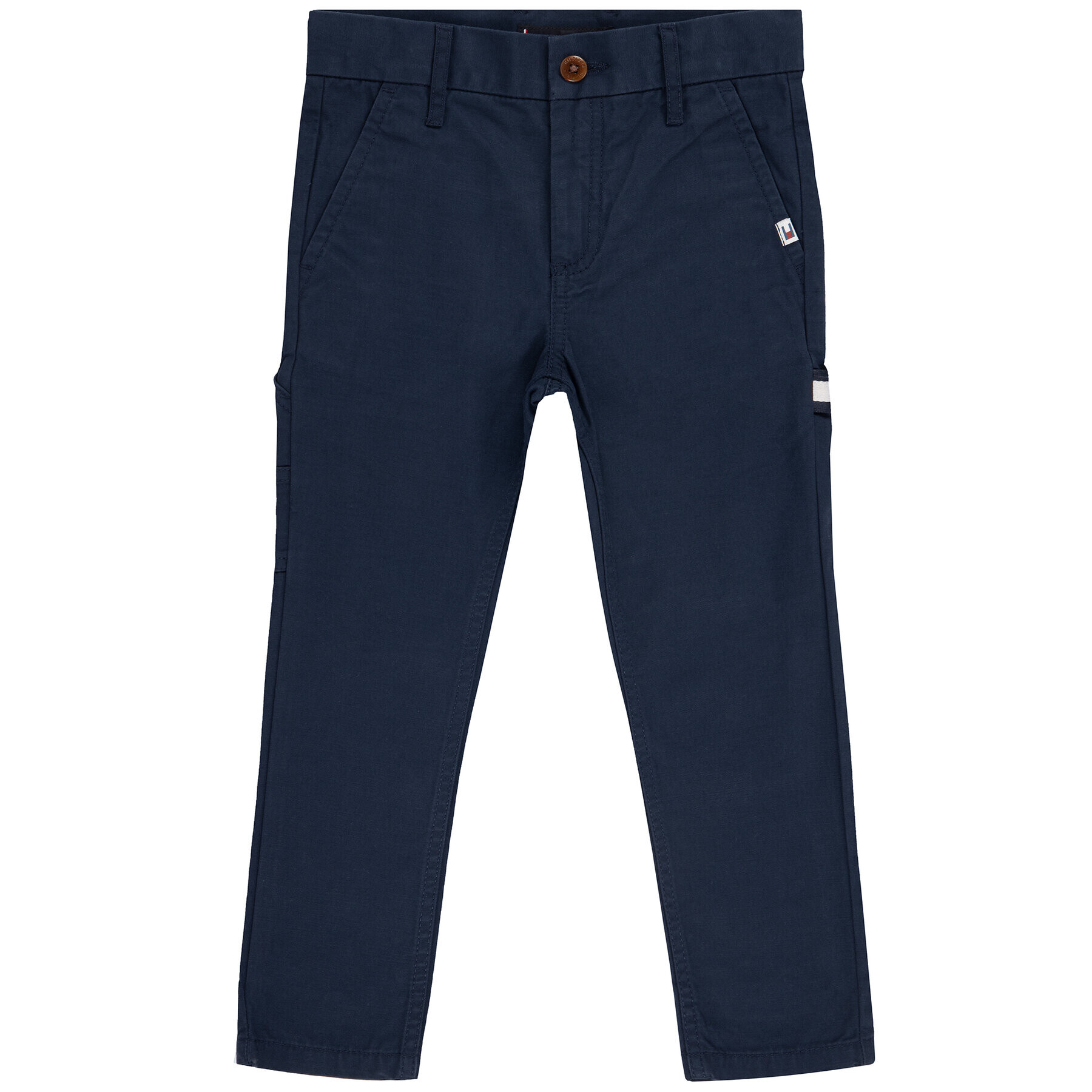 Tommy Hilfiger Pantaloni din material Carpenter KB0KB05467 D Bleumarin Regular Fit - Pled.ro