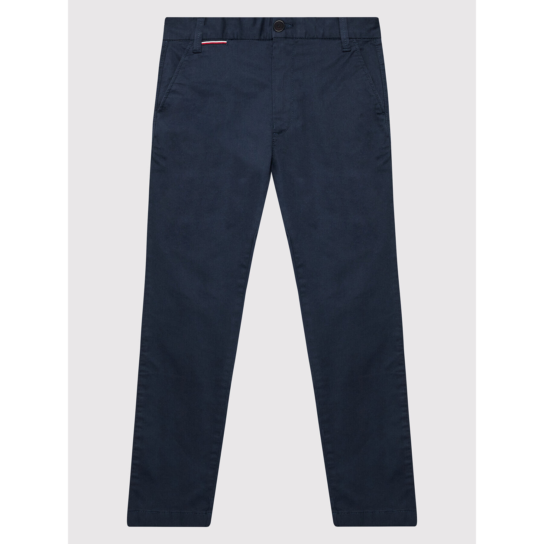 Tommy Hilfiger Pantaloni din material Chino KB0KB07392 D Bleumarin Slim Fit - Pled.ro