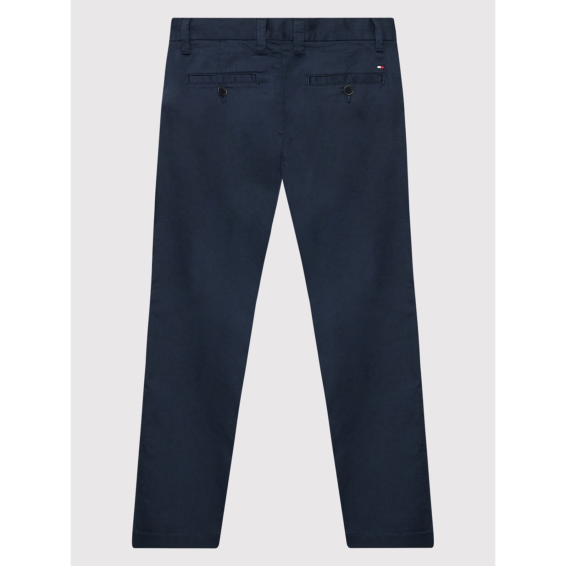 Tommy Hilfiger Pantaloni din material Chino KB0KB07392 D Bleumarin Slim Fit - Pled.ro