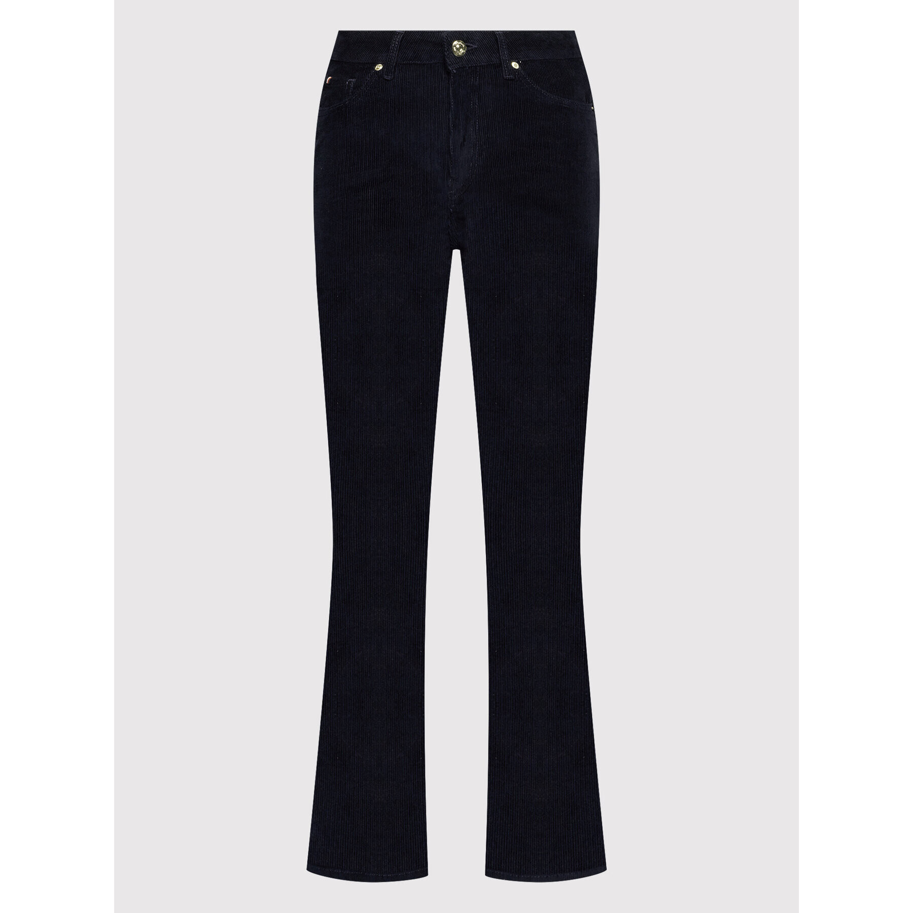 Tommy Hilfiger Pantaloni din material Cord WW0WW32140 Bleumarin Bootcut Fit - Pled.ro