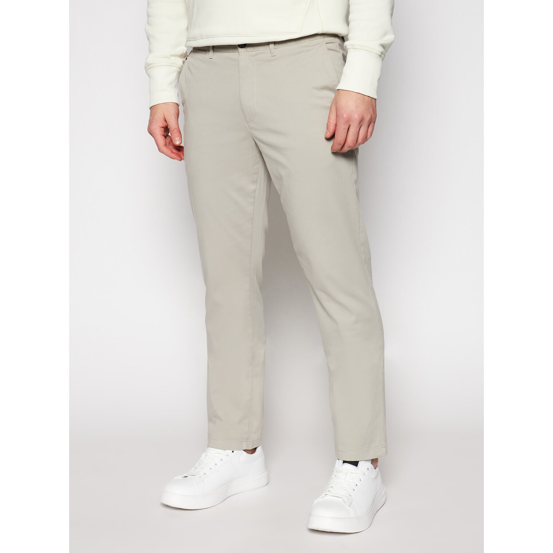 Tommy Hilfiger Pantaloni chino Denton MW0MW13286 Bej Straight Fit - Pled.ro