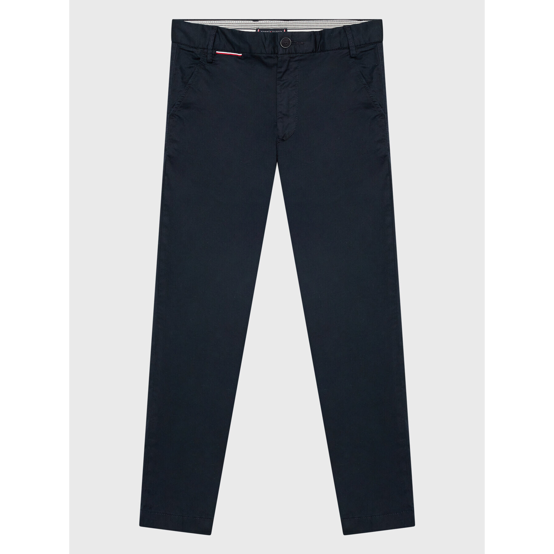 Tommy Hilfiger Pantaloni din material KB0KB07392 Bleumarin Slim Fit - Pled.ro