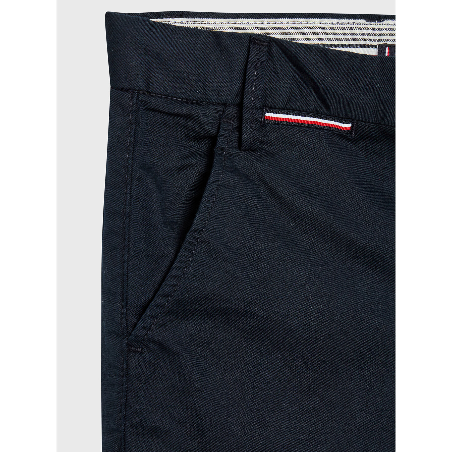 Tommy Hilfiger Pantaloni din material KB0KB07392 Bleumarin Slim Fit - Pled.ro