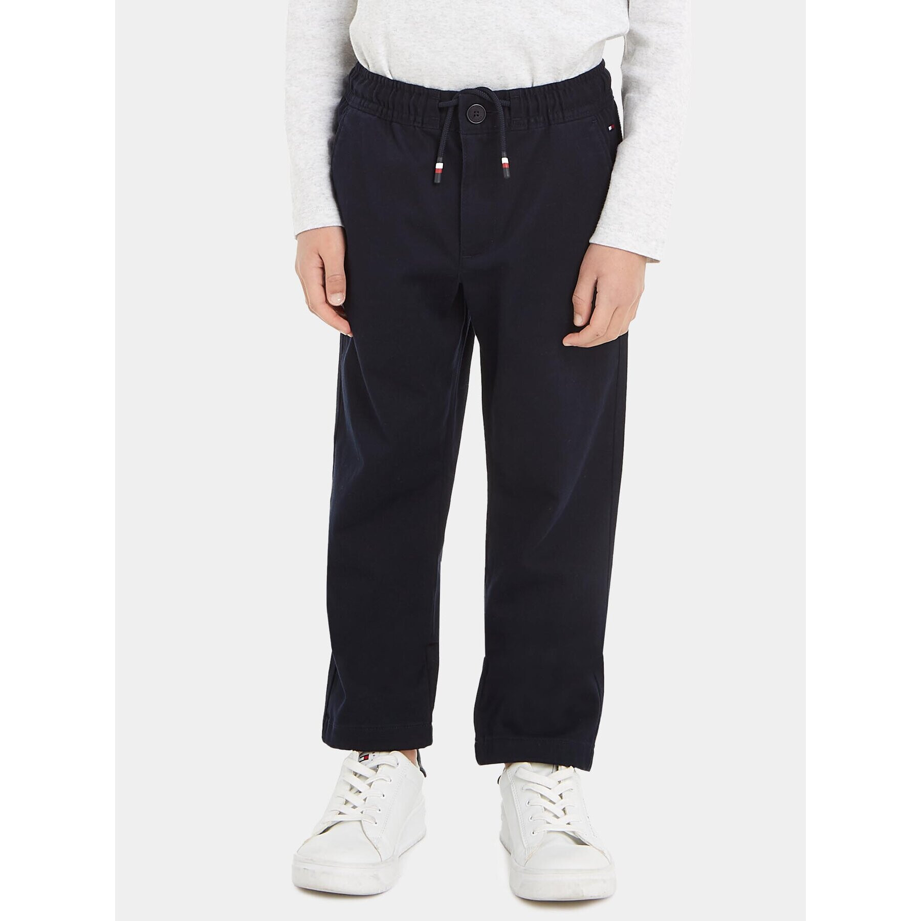 Tommy Hilfiger Pantaloni din material KB0KB08469 Bleumarin Regular Fit - Pled.ro