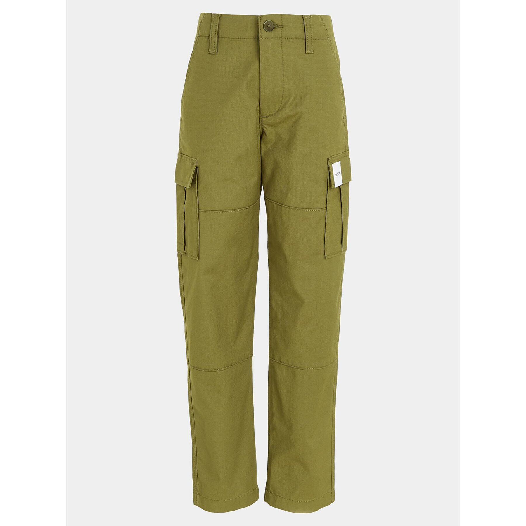 Tommy Hilfiger Pantaloni din material KB0KB08471 Verde Regular Fit - Pled.ro