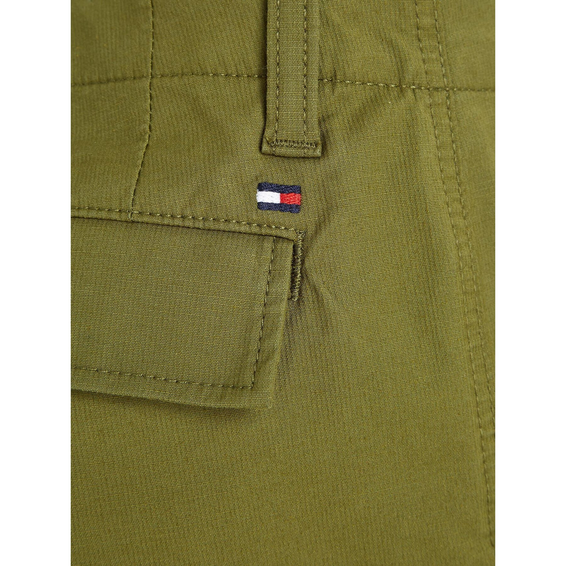 Tommy Hilfiger Pantaloni din material KB0KB08471 Verde Regular Fit - Pled.ro