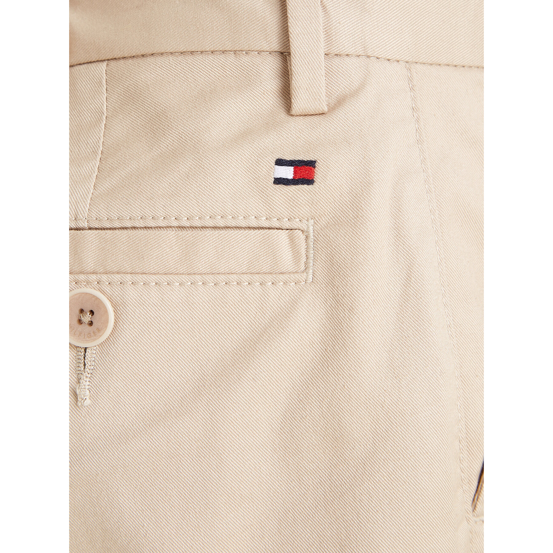 Tommy Hilfiger Pantaloni din material KB0KB08609 Bej Slim Fit - Pled.ro