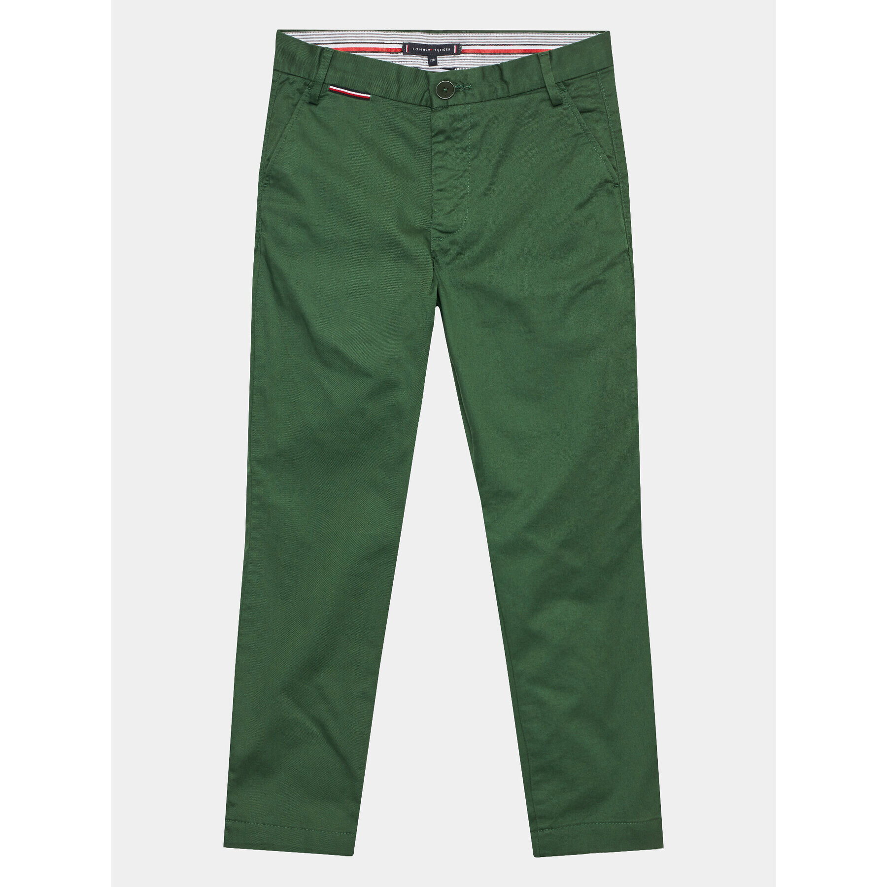 Tommy Hilfiger Pantaloni din material KB0KB08609 D Verde Slim Fit - Pled.ro