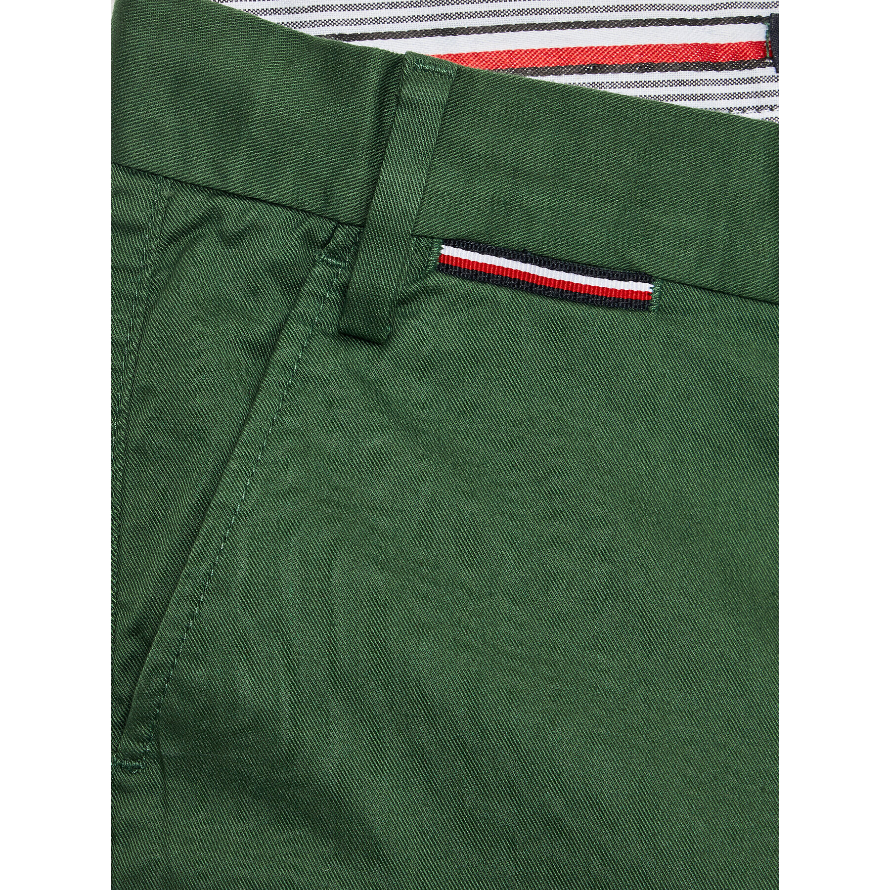 Tommy Hilfiger Pantaloni din material KB0KB08609 D Verde Slim Fit - Pled.ro