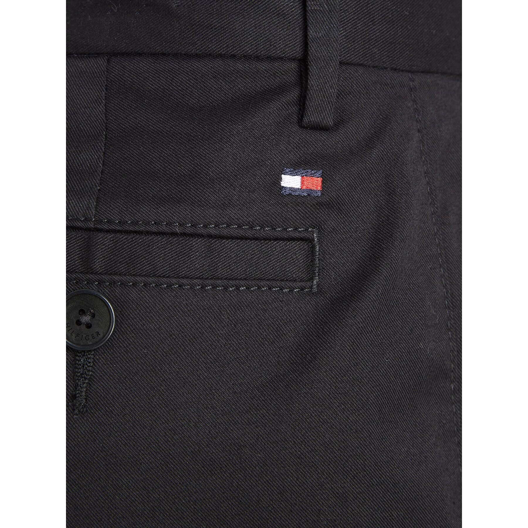 Tommy Hilfiger Pantaloni din material KB0KB08609 Negru Slim Fit - Pled.ro