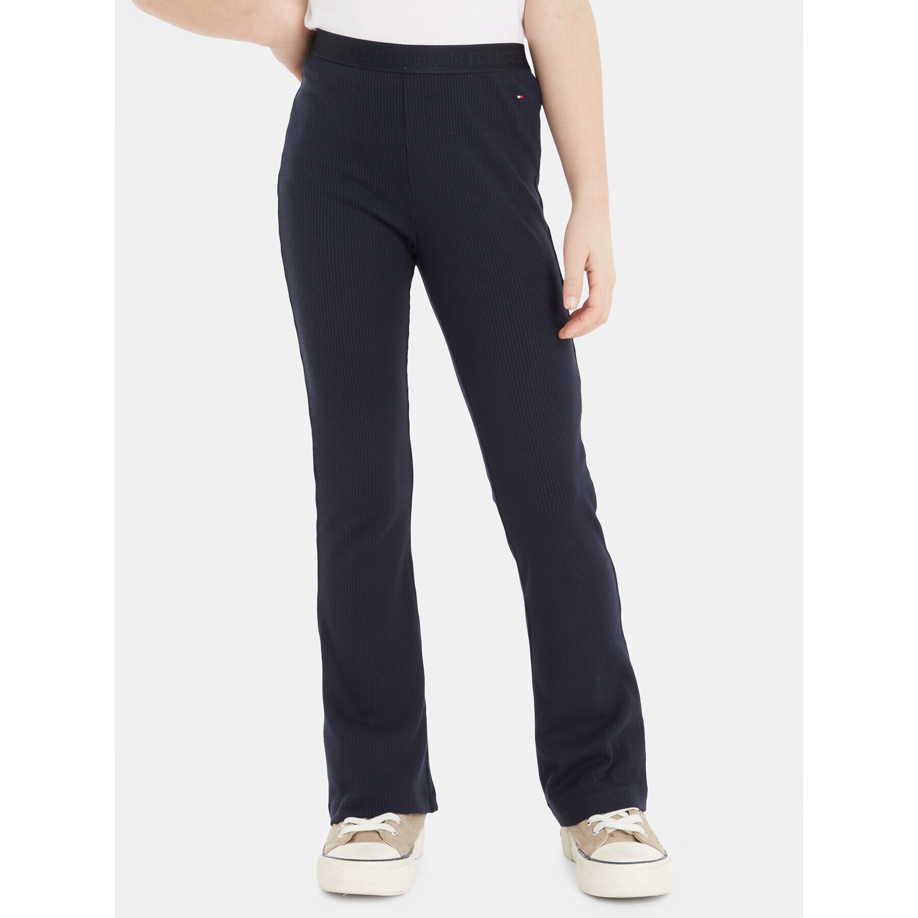 Tommy Hilfiger Pantaloni din material KG0KG07603 Bleumarin Regular Fit - Pled.ro