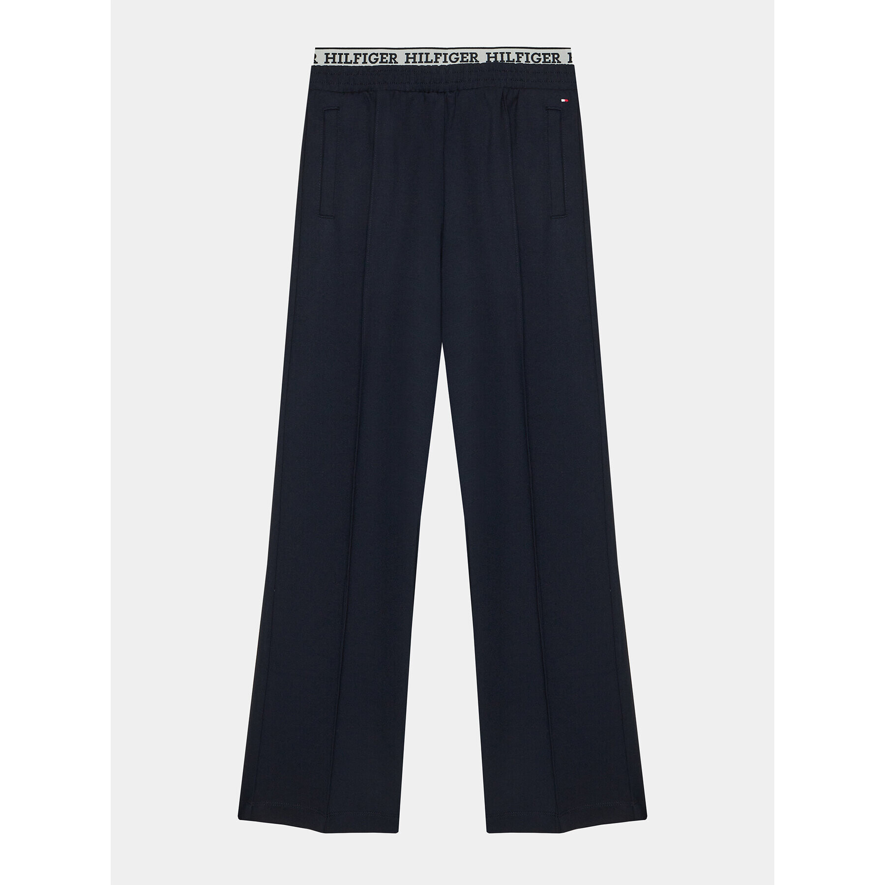 Tommy Hilfiger Pantaloni din material Monotype KG0KG07747 D Bleumarin Regular Fit - Pled.ro