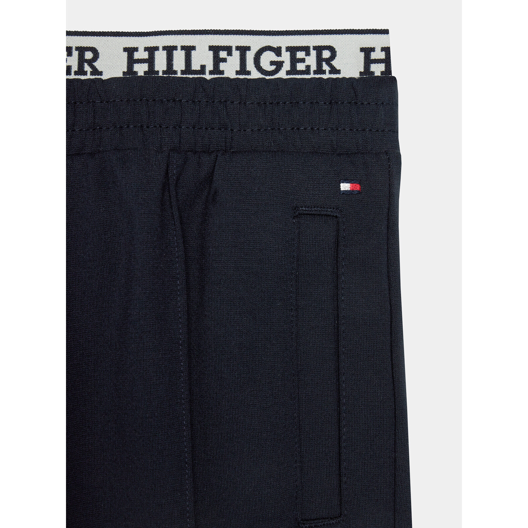 Tommy Hilfiger Pantaloni din material Monotype KG0KG07747 D Bleumarin Regular Fit - Pled.ro