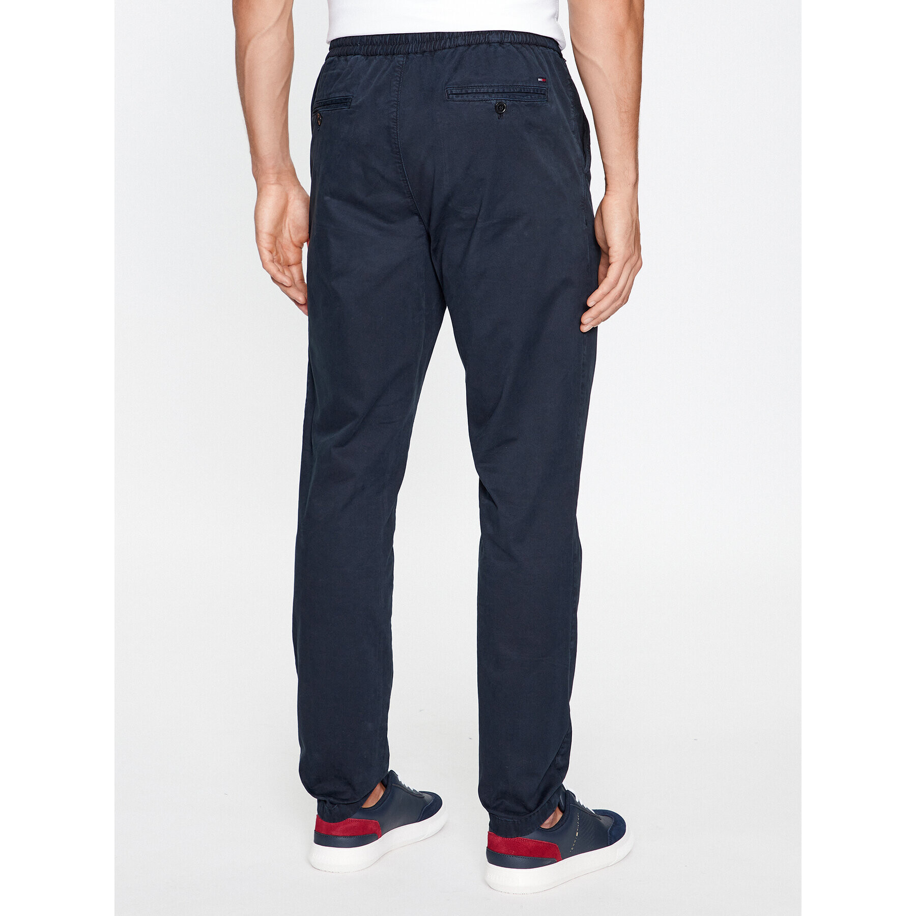 Tommy Hilfiger Pantaloni din material MW0MW32131 Bleumarin Regular Fit - Pled.ro