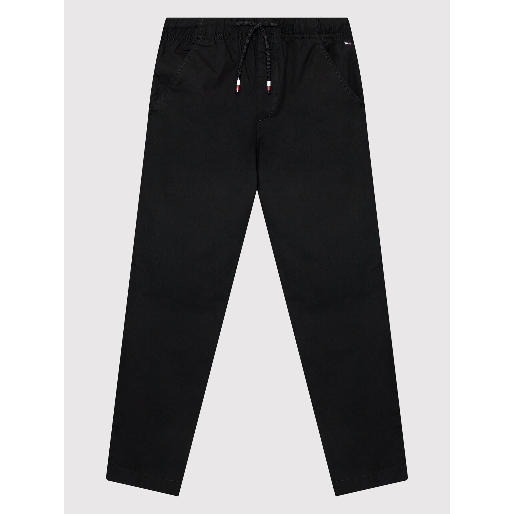 Tommy Hilfiger Pantaloni din material Ribstop Heritage Pull KB0KB07395 D Negru Straight Fit - Pled.ro