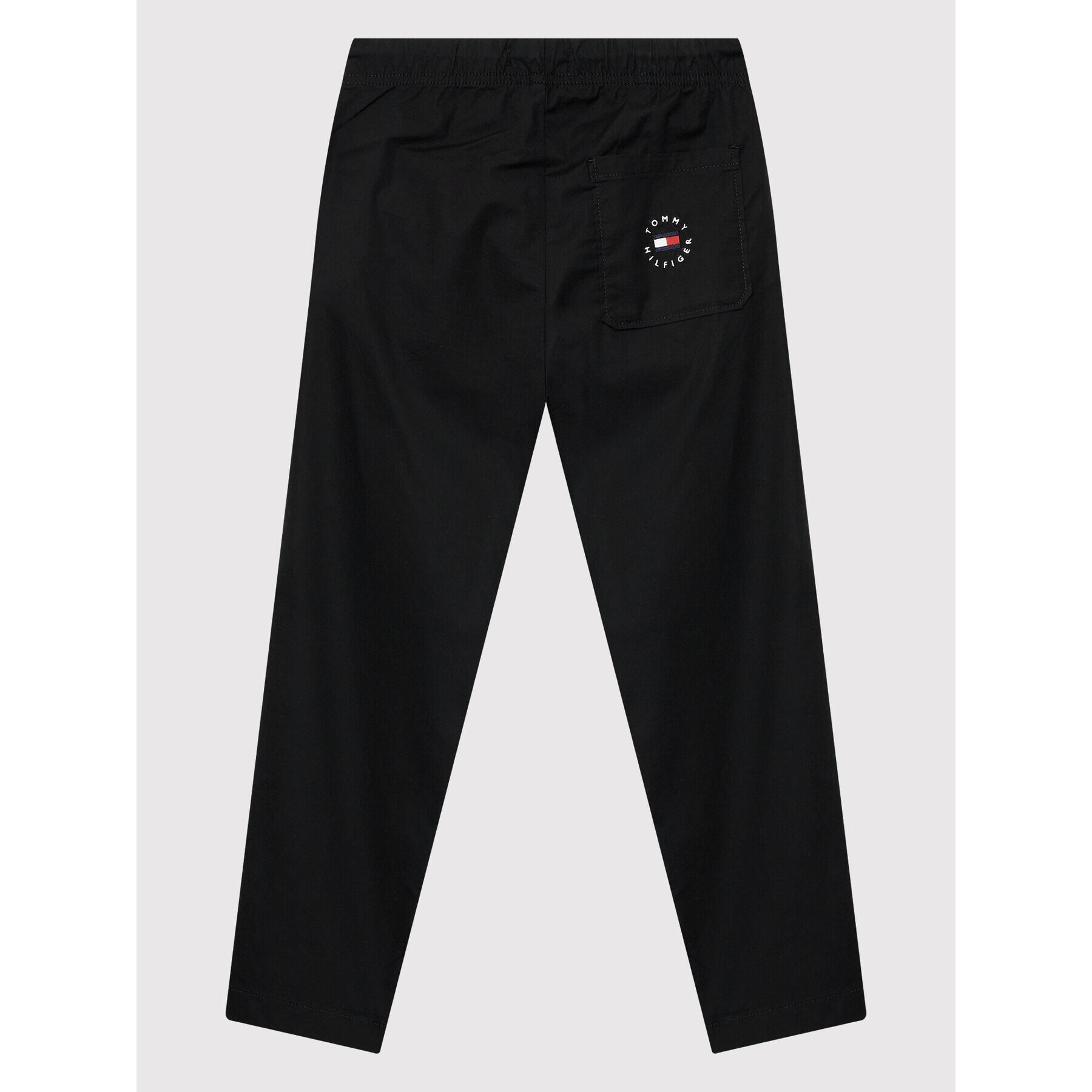 Tommy Hilfiger Pantaloni din material Ribstop Heritage Pull KB0KB07395 D Negru Straight Fit - Pled.ro