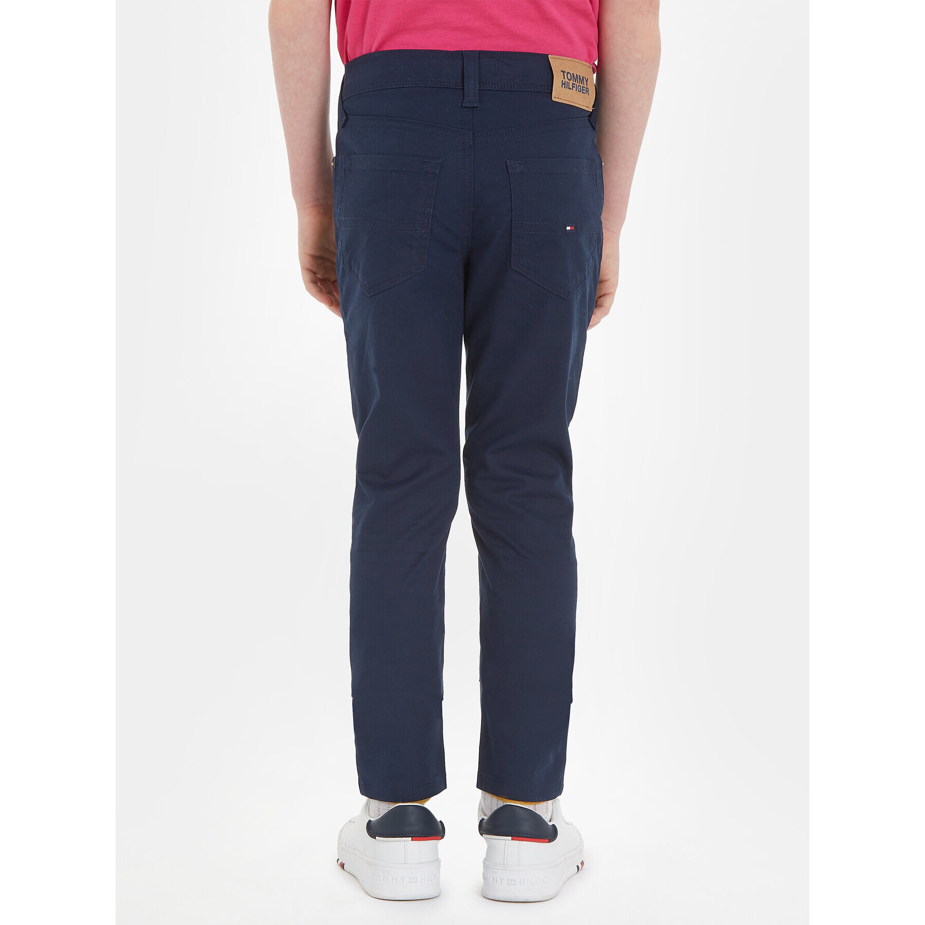 Tommy Hilfiger Pantaloni din material Scanton KB0KB08470 M Bleumarin Regular Fit - Pled.ro