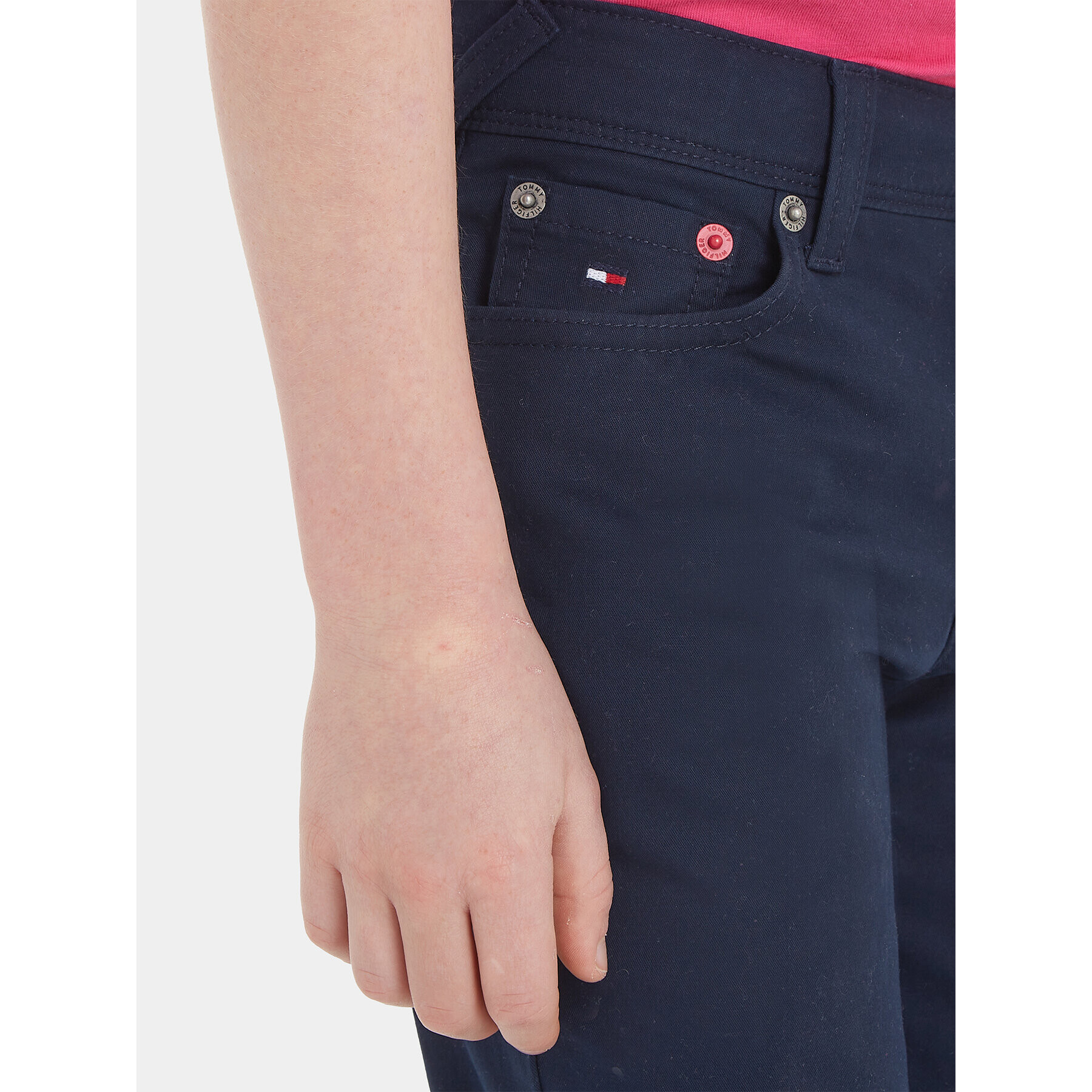 Tommy Hilfiger Pantaloni din material Scanton KB0KB08470 M Bleumarin Regular Fit - Pled.ro