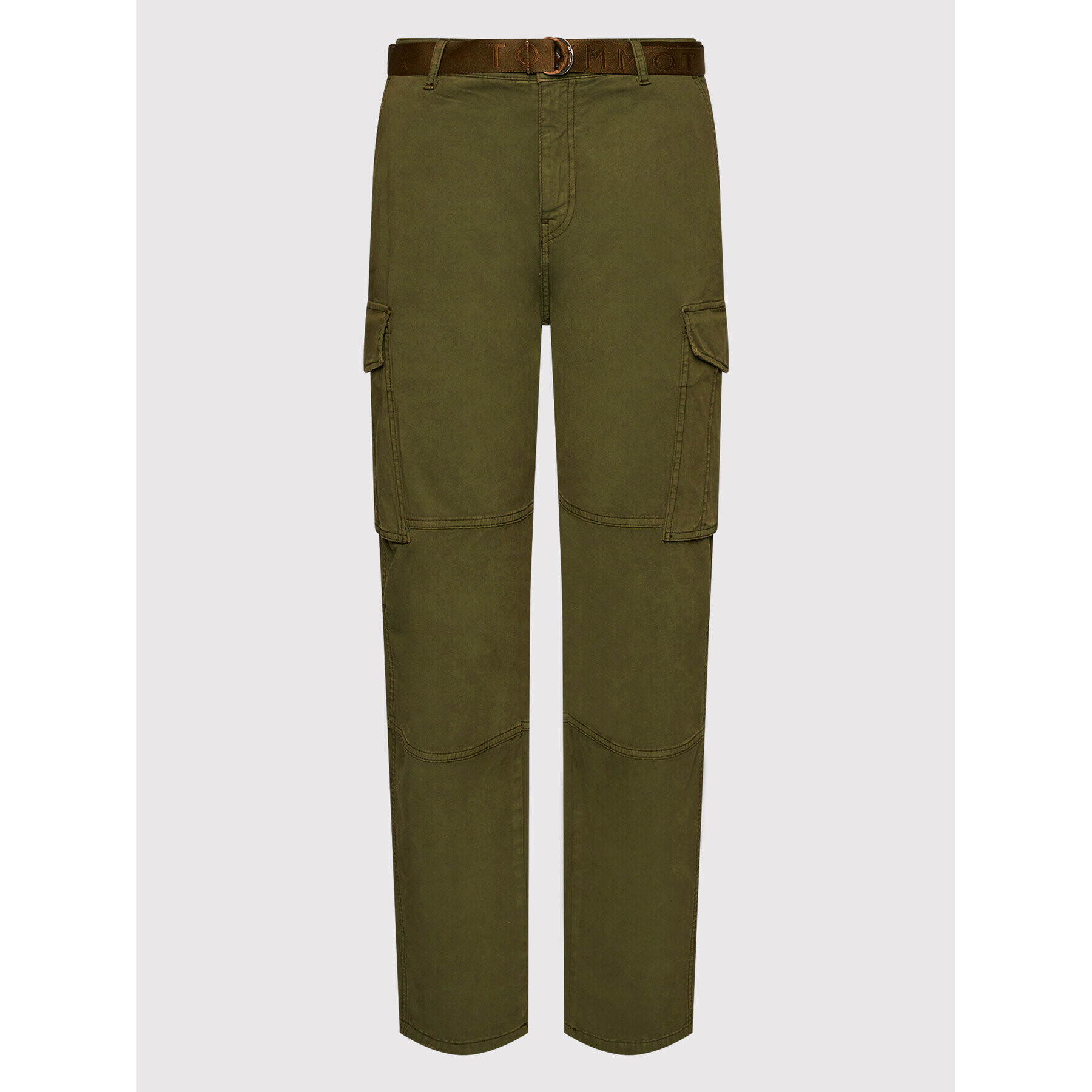 Tommy Hilfiger Pantaloni din material WW0WW31972 Verde Relaxed Fit - Pled.ro