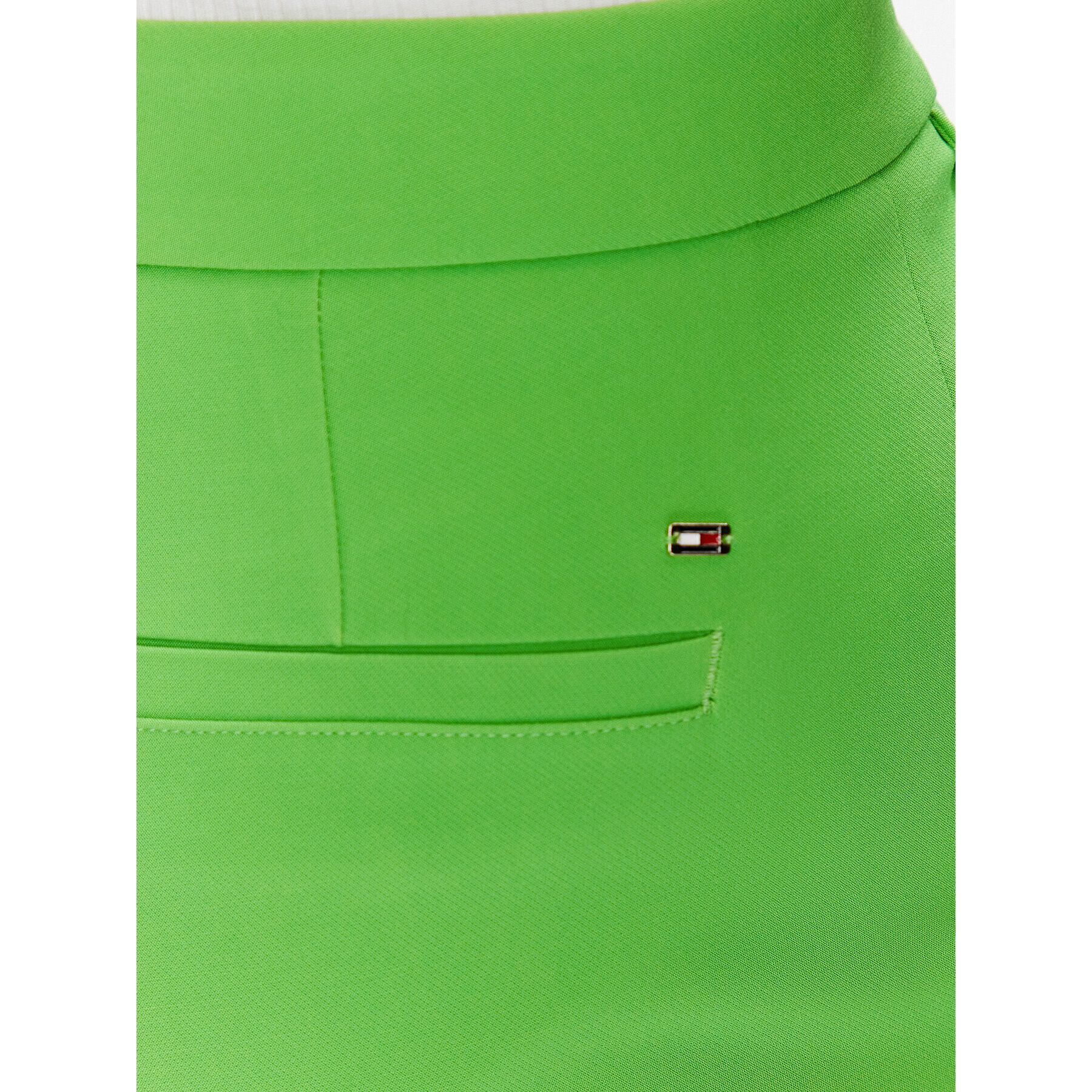 Tommy Hilfiger Pantaloni din material WW0WW38598 Verde Flare Fit - Pled.ro