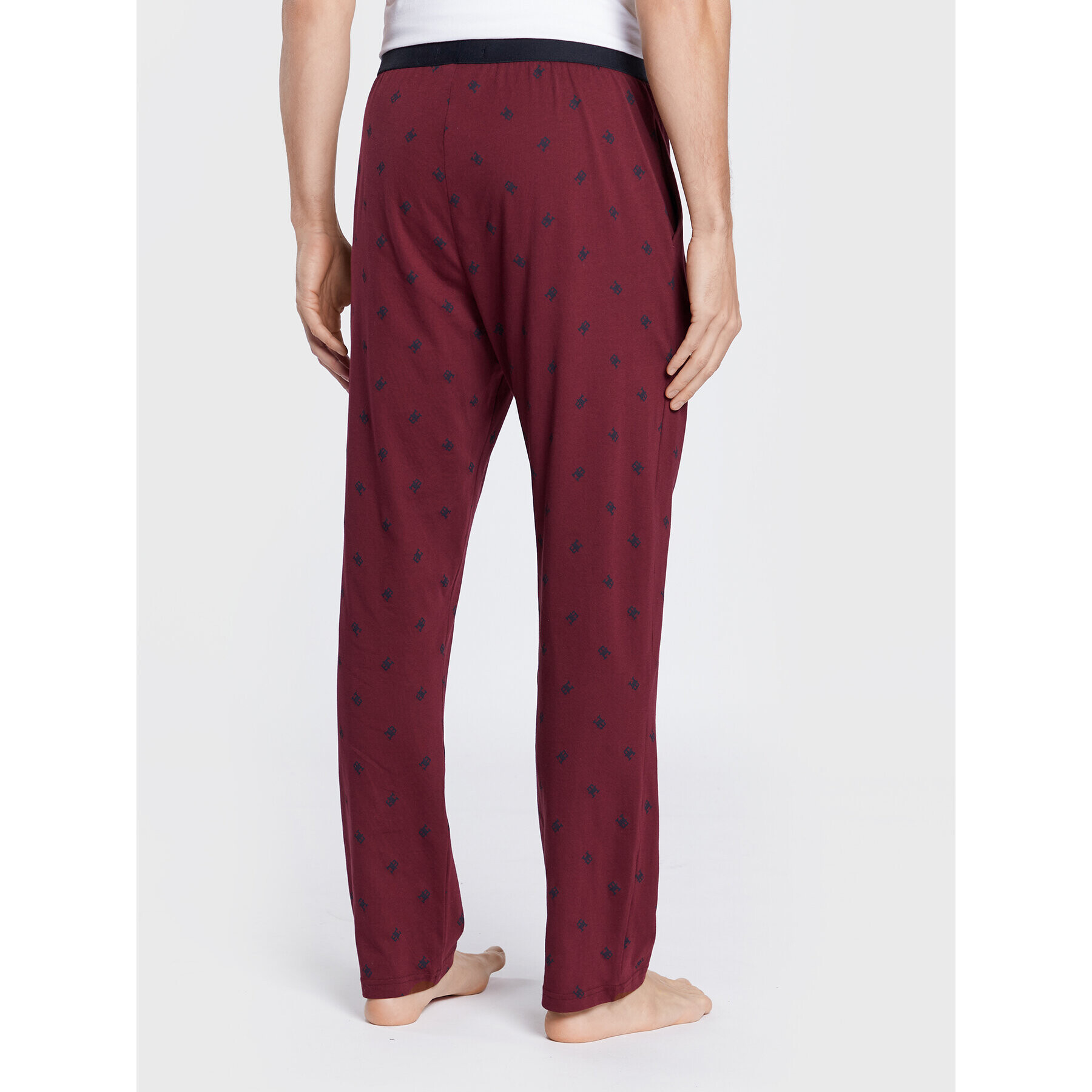 Tommy Hilfiger Pantaloni pijama Print UM0UM01919 Vișiniu Regular Fit - Pled.ro