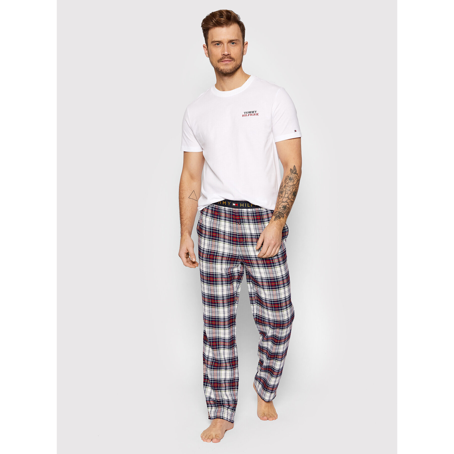 Tommy Hilfiger Pantaloni pijama UM0UM01973 Colorat Regular Fit - Pled.ro