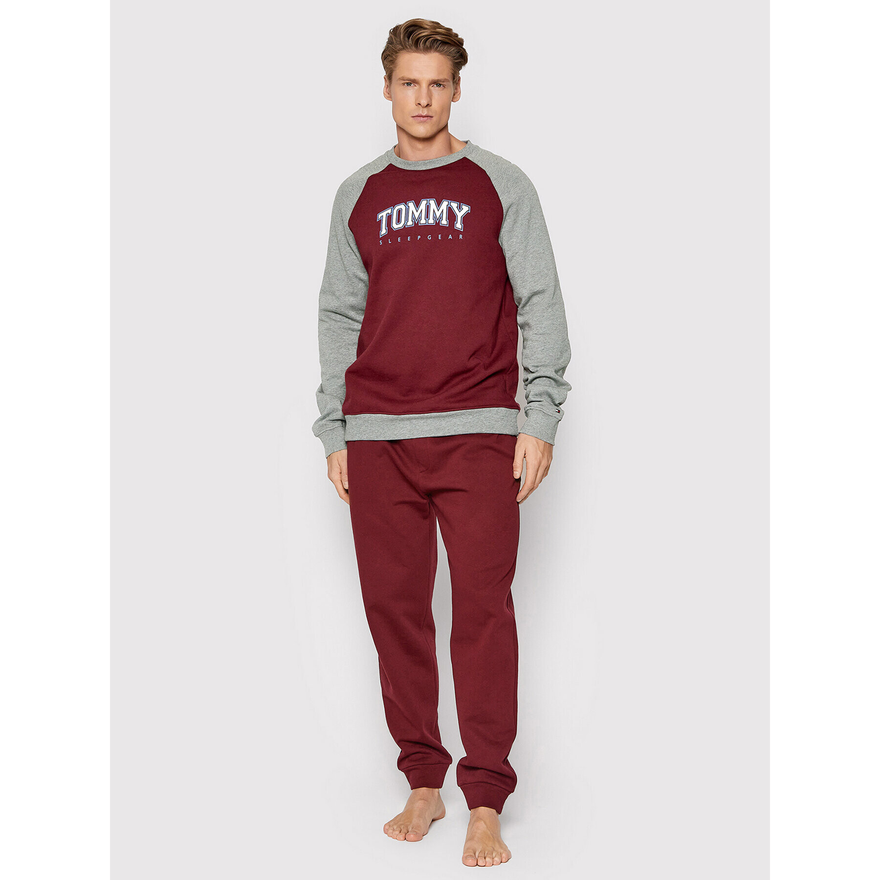 Tommy Hilfiger Pantaloni pijama UM0UM02384 Vișiniu Regular Fit - Pled.ro