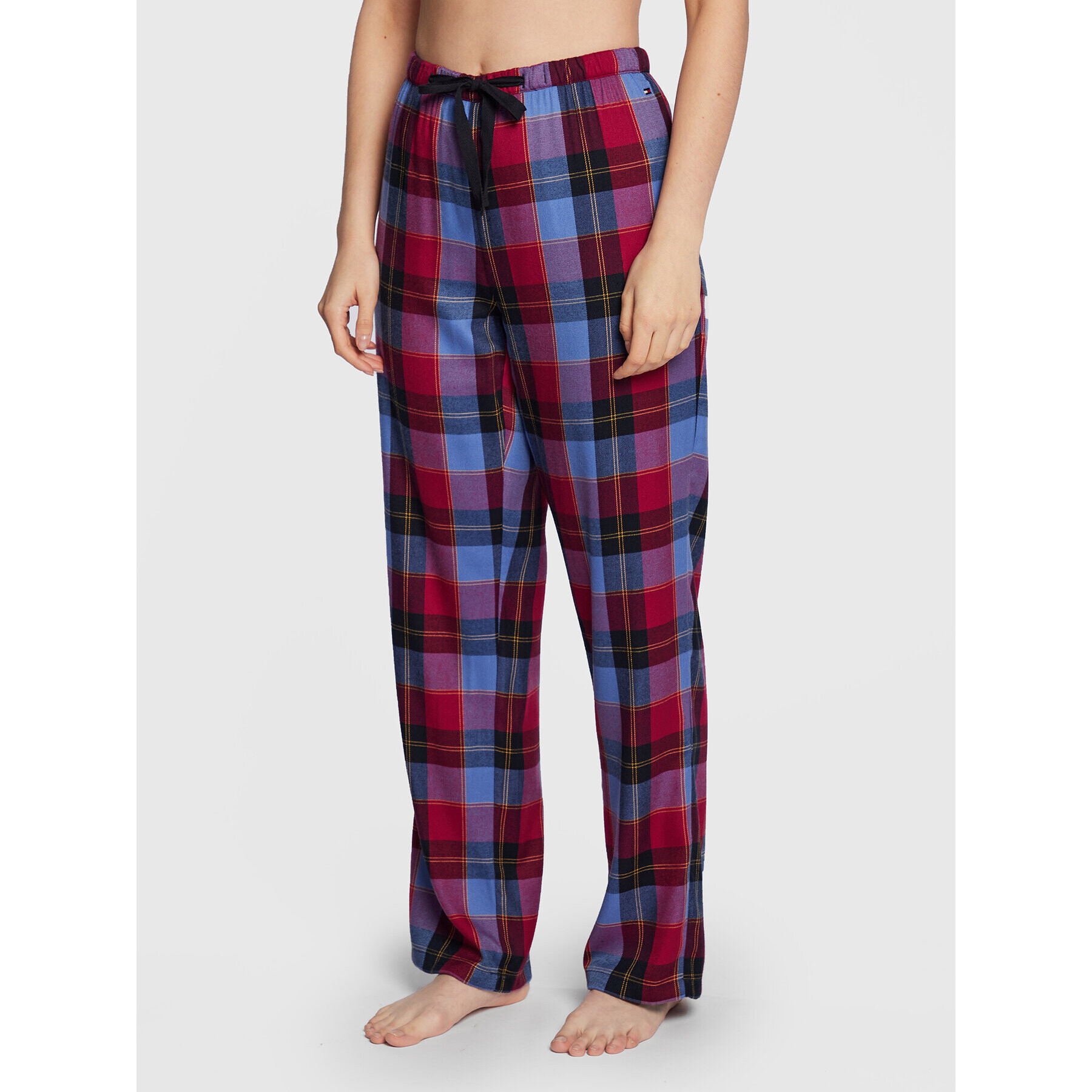 Tommy Hilfiger Pantaloni pijama UW0UW03960 Vișiniu Regular Fit - Pled.ro