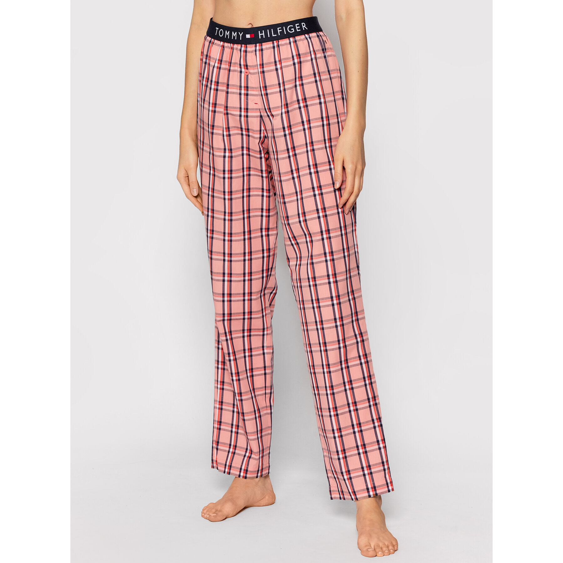 Tommy Hilfiger Pantaloni pijama Woven UW0UW02604 Portocaliu Regular Fit - Pled.ro